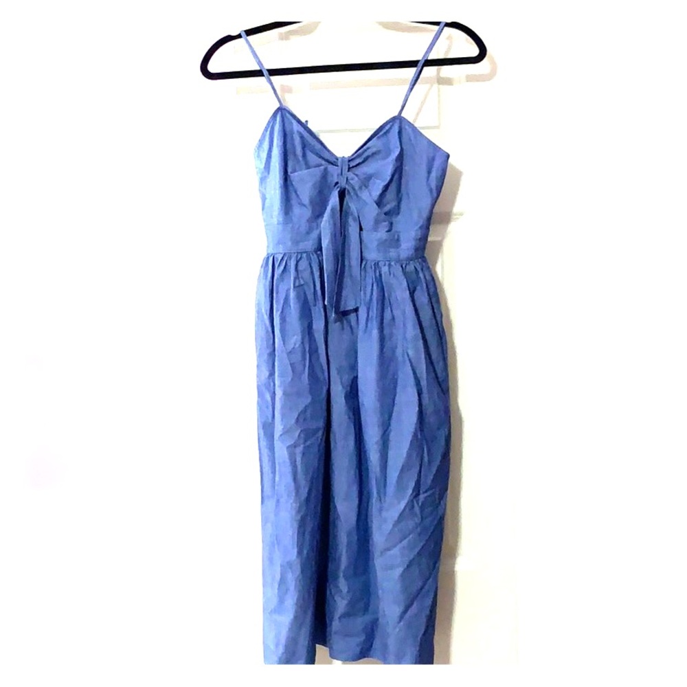 Zara denim midi dress